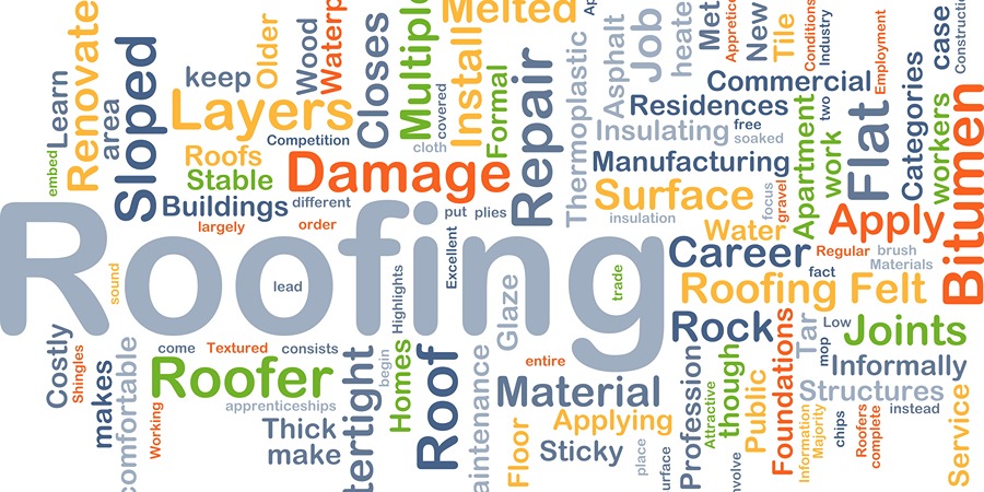 roofing word cloud